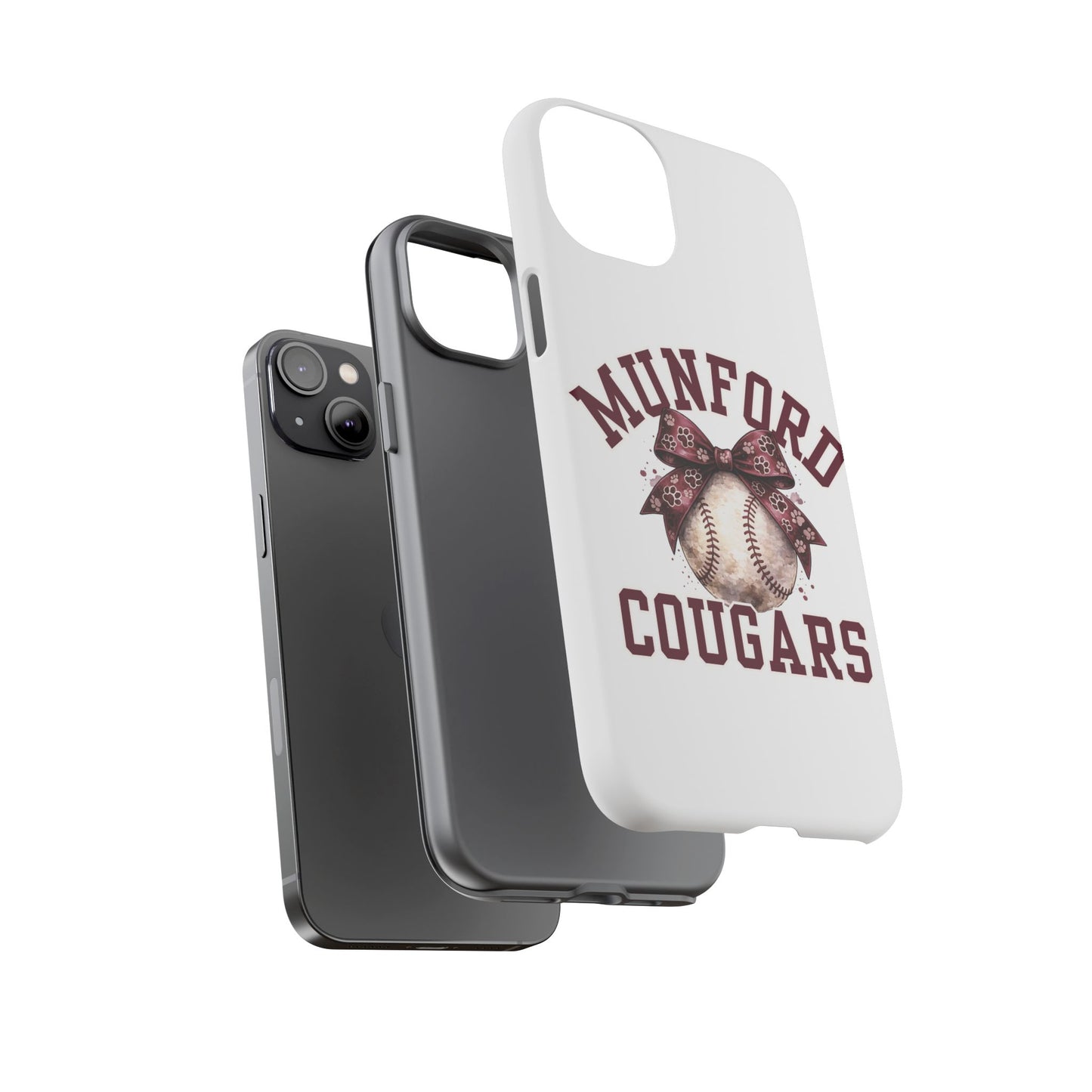 *** NEED TO PERSONALIZE THIS ? - DO NOT PURCHASE THIS ITEM - EMAIL ME @REFININGFAITHCOMPANY@GMAIL.COM - Munford Cougars Baseball Phone Case - Tough Cases Sports Team Phone Cover