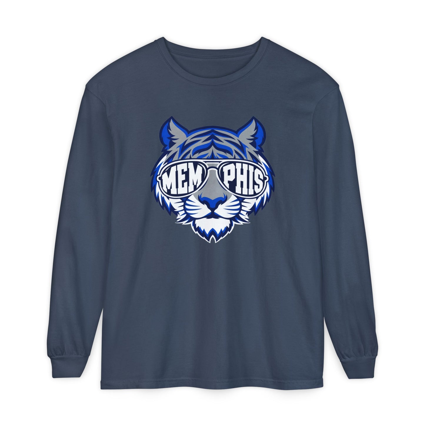 COMFORT COLORS - Memphis Tiger Sunglasses Long Sleeve Tee