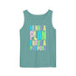 COMFORT COLORS - Inspirational Tank Top — "He Has a Plan, I Have a Purpose" Motivational Graphic Tank