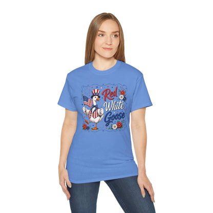 Patriotic "Red White Goose" Tee