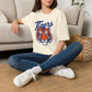 GILDAN -Tigers Graphic T-Shirt — Vintage Tiger Head Sports Tee
