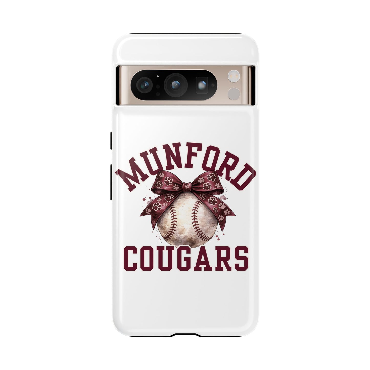 *** NEED TO PERSONALIZE THIS ? - DO NOT PURCHASE THIS ITEM - EMAIL ME @REFININGFAITHCOMPANY@GMAIL.COM - Munford Cougars Baseball Phone Case - Tough Cases Sports Team Phone Cover
