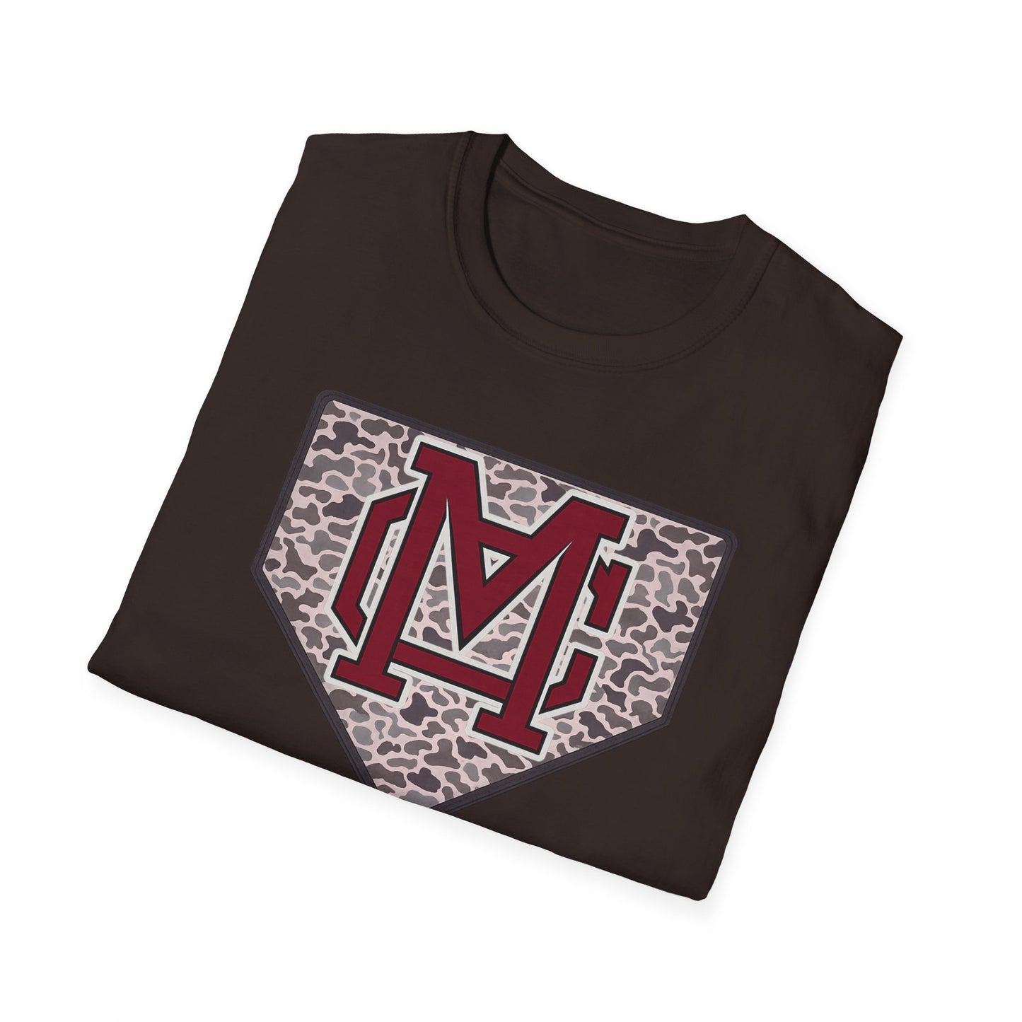 GILDAN - Home Plate Monogram T-Shirt — Camouflage Baseball Logo Tee