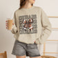 GILDAN - Cougars Cheer Bow Sweatshirt - Repeated Text Graphic Crewneck