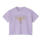 COMFORT COLOR - Nurse Boxy Tee — Floral Stethoscope Graphic for Women, "Nurse" Gift