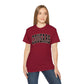 Cougars Arch Logo Tee Leopard Print Outline— Vintage Collegiate Graphic T-Shirt