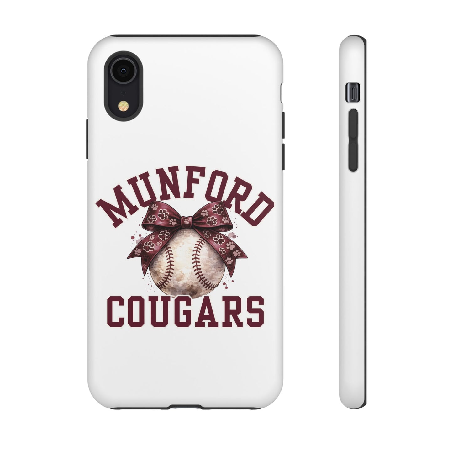 *** NEED TO PERSONALIZE THIS ? - DO NOT PURCHASE THIS ITEM - EMAIL ME @REFININGFAITHCOMPANY@GMAIL.COM - Munford Cougars Baseball Phone Case - Tough Cases Sports Team Phone Cover