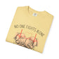 COMFORT COLORS - No One Fights Alone T-Shirt — Supportive Cancer Awareness Tee