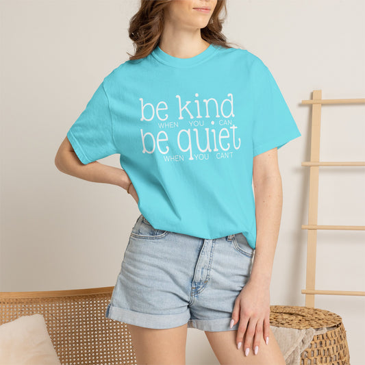 COMFORT COLORS - Garment-Dyed T-Shirt — Soft Vintage White Crew Tee