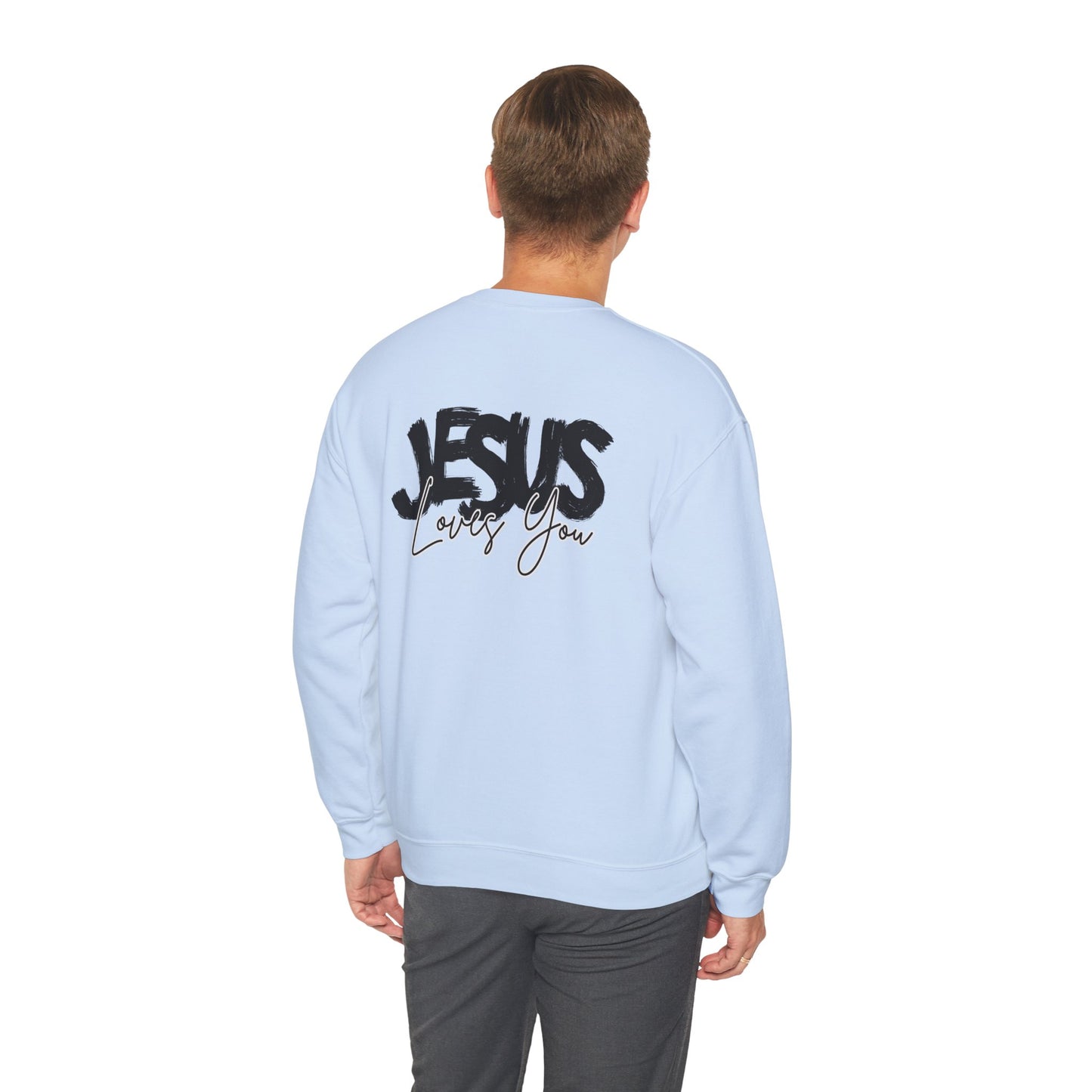 JESUS LOVES YOU NEUTRAL ADULT SWEATSHIRT
