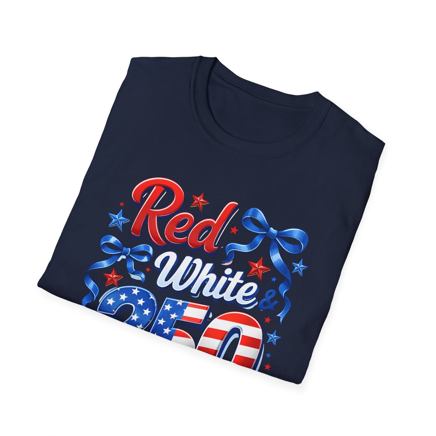 GILDAN - Patriotic "Red White & 4th" T-Shirt — USA Stars & Stripes 4th of July Tee