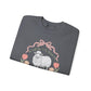 HE LEFT THE 99 WITH RIBBON FRAME ADULT SWEATSHIRT - FRONT AND BACK PRINT