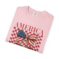 COMFORT COLORS - America Cherry Graphic T-Shirt — Patriotic 4th of July Tee