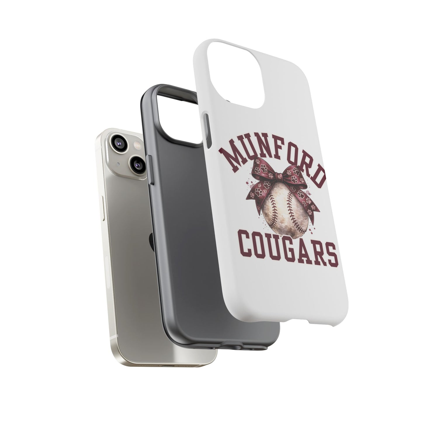 *** NEED TO PERSONALIZE THIS ? - DO NOT PURCHASE THIS ITEM - EMAIL ME @REFININGFAITHCOMPANY@GMAIL.COM - Munford Cougars Baseball Phone Case - Tough Cases Sports Team Phone Cover