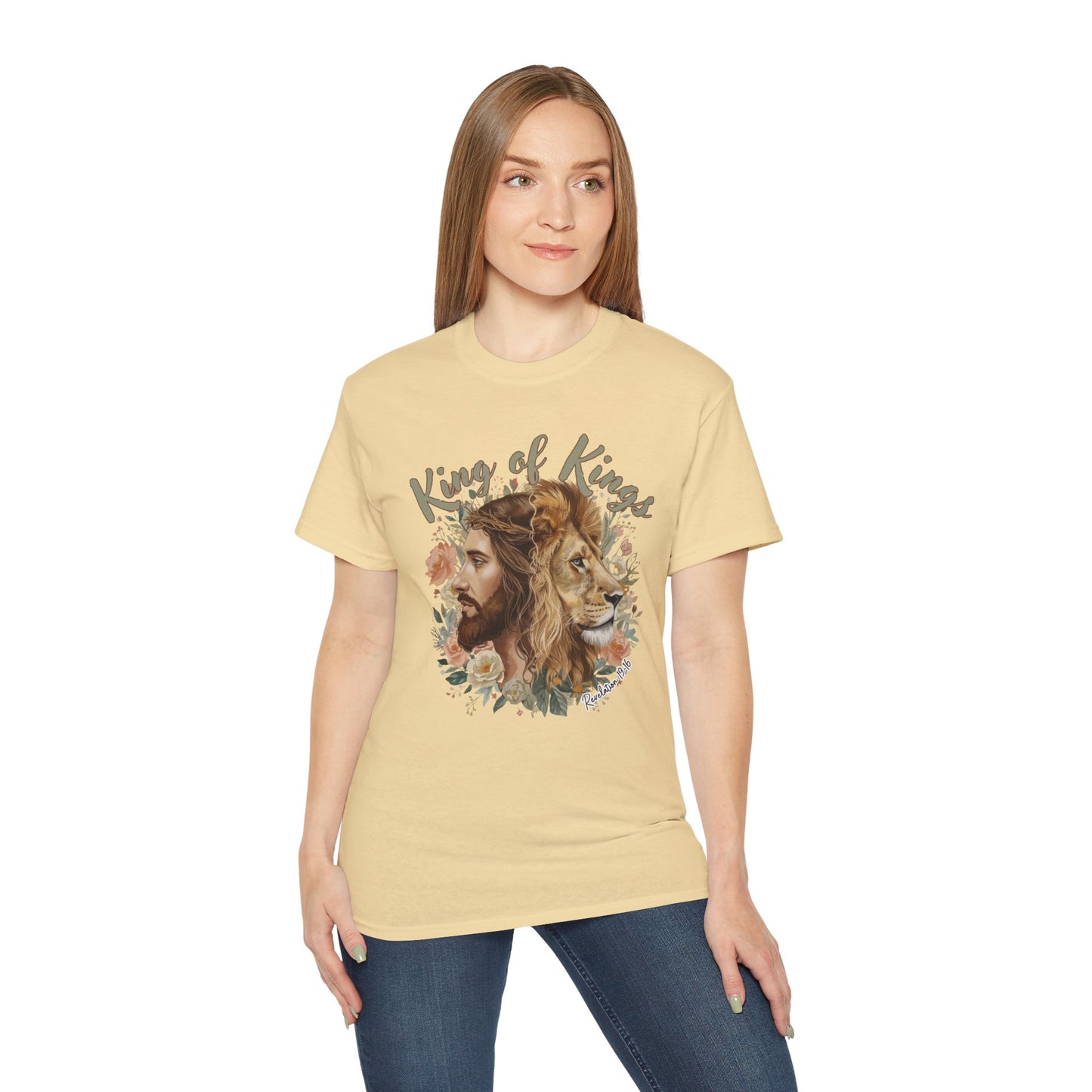 GILDAN - King of Kings Jesus & Lion T-Shirt — Faith Christian Tee