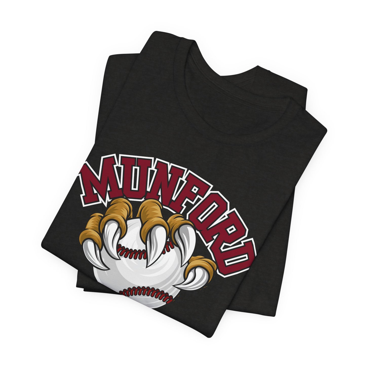 Munford Cougars Baseball T-Shirt — Claw & Ball School Spirit Tee