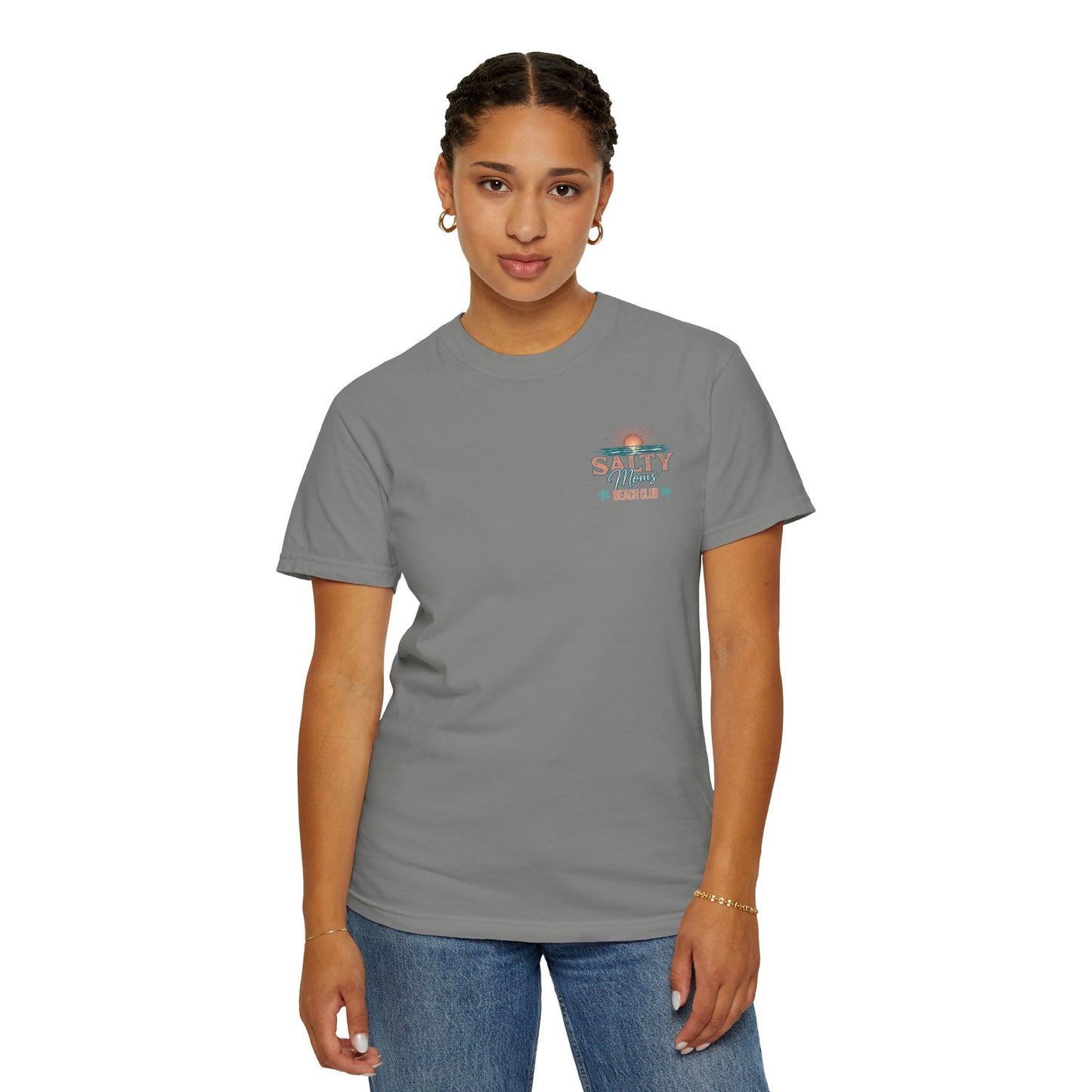COMFORT COLORS - Salty Vibes Beach Club T-Shirt — 'Salty Memory' Coastal Graphic Tee