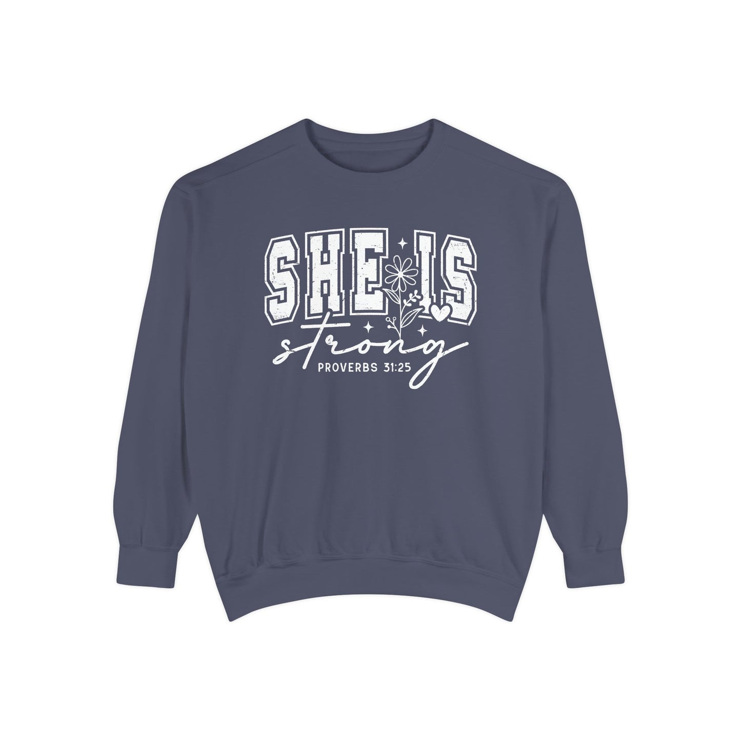 COMFORT COLORS - Classic White Sweatshirt — Garment-Dyed Cozy Crewneck