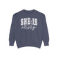 COMFORT COLORS - Classic White Sweatshirt — Garment-Dyed Cozy Crewneck