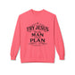 Try Jesus He’s the Man with the Plan Sweatshirt – Christian Faith Crewneck