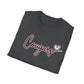 Cougars Script T-Shirt — Retro Pink Heart Team Tee