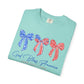 God Bless America Patriotic T-Shirt — Red, White & Blue Bow Design