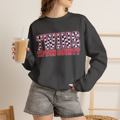 GILDAN - Twins Tipton County Crewneck Sweatshirt — Retro Collegiate Sports Pullover