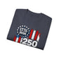 GILDAN - 250 Years American Flag T-Shirt — 1776–2026 Patriotic Independence Day Tee