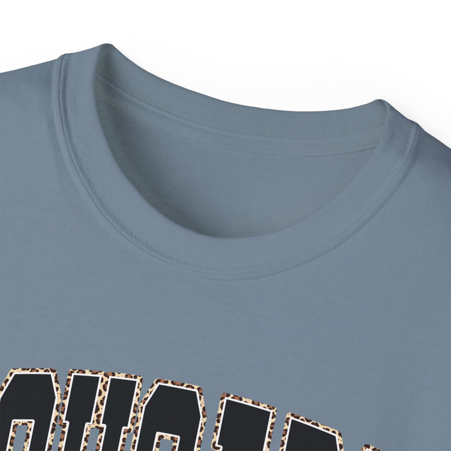Cougars Arch Logo Tee Leopard Print Outline— Vintage Collegiate Graphic T-Shirt