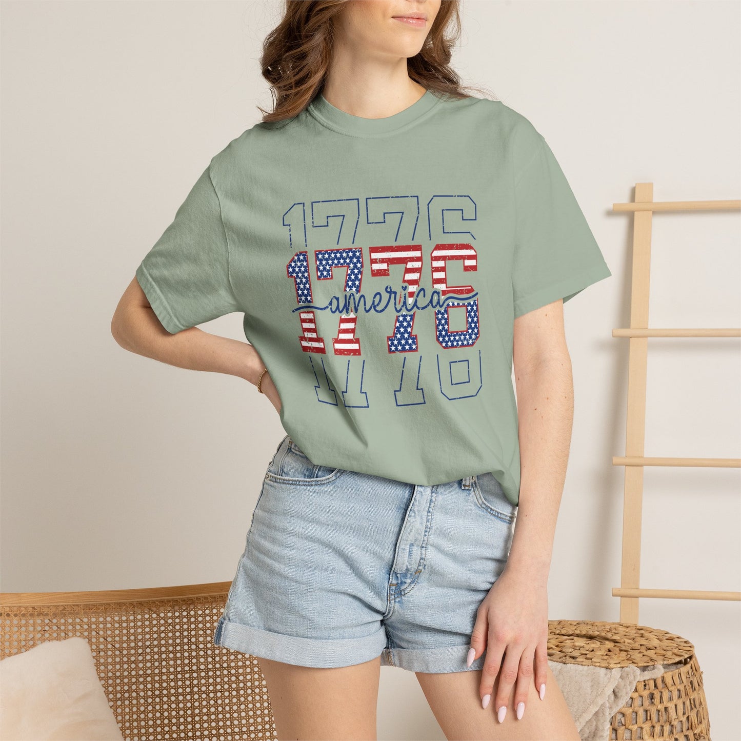 COMFORT COLORS - 1776 America Graphic T-Shirt — Patriotic Independence Day Tee
