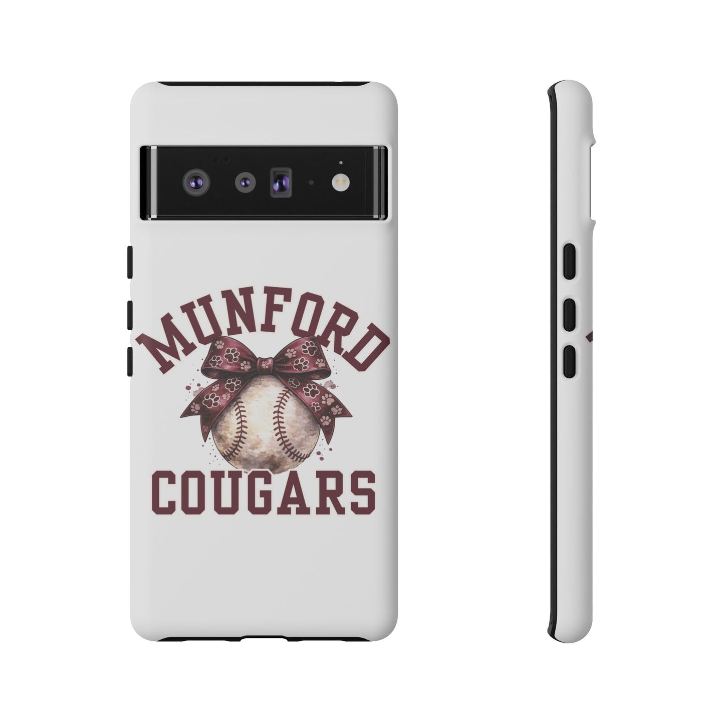 *** NEED TO PERSONALIZE THIS ? - DO NOT PURCHASE THIS ITEM - EMAIL ME @REFININGFAITHCOMPANY@GMAIL.COM - Munford Cougars Baseball Phone Case - Tough Cases Sports Team Phone Cover