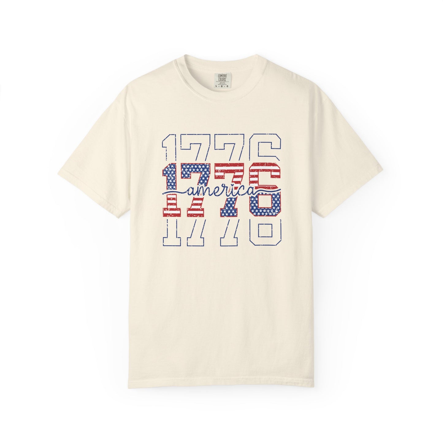 COMFORT COLORS - 1776 America Graphic T-Shirt — Patriotic Independence Day Tee