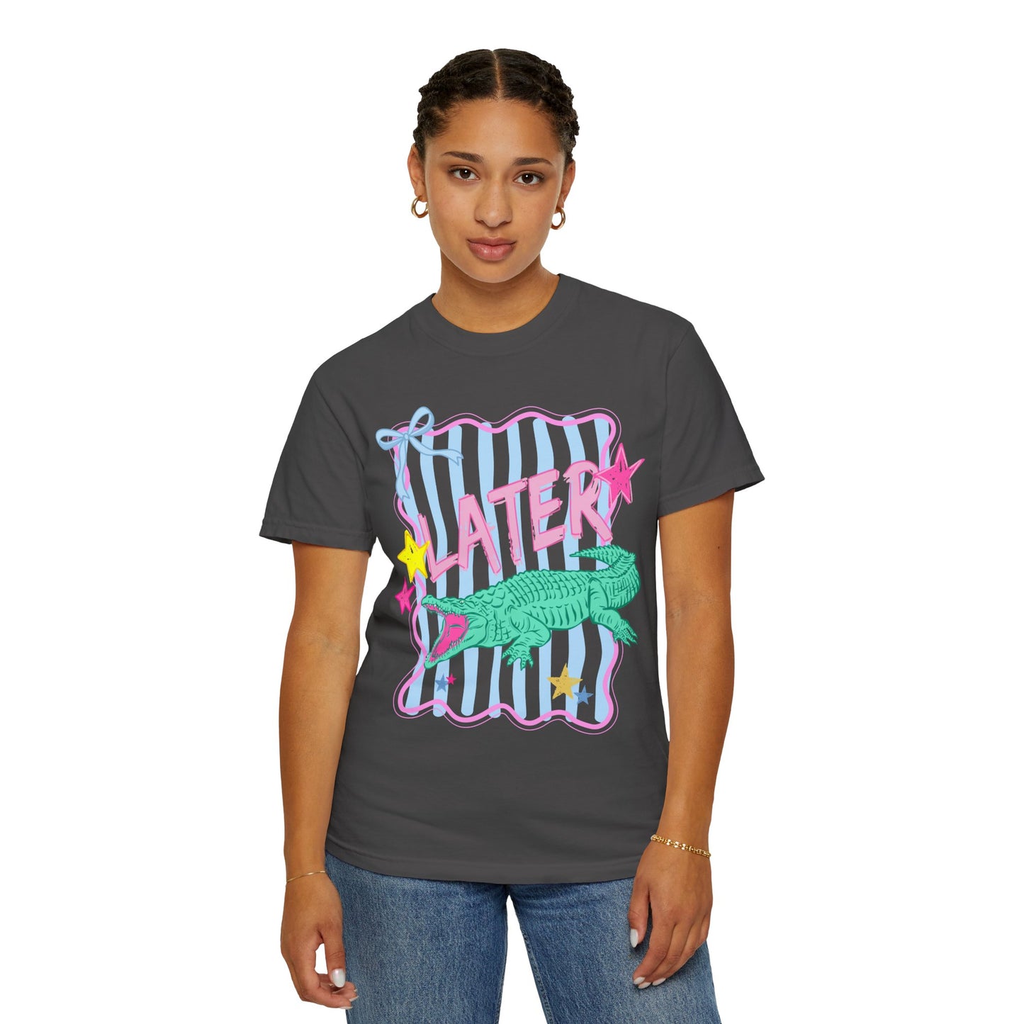COMFORT  COLORS - Later/Afterwhile Alligator T-Shirt — Retro Pastel Graphic Tee