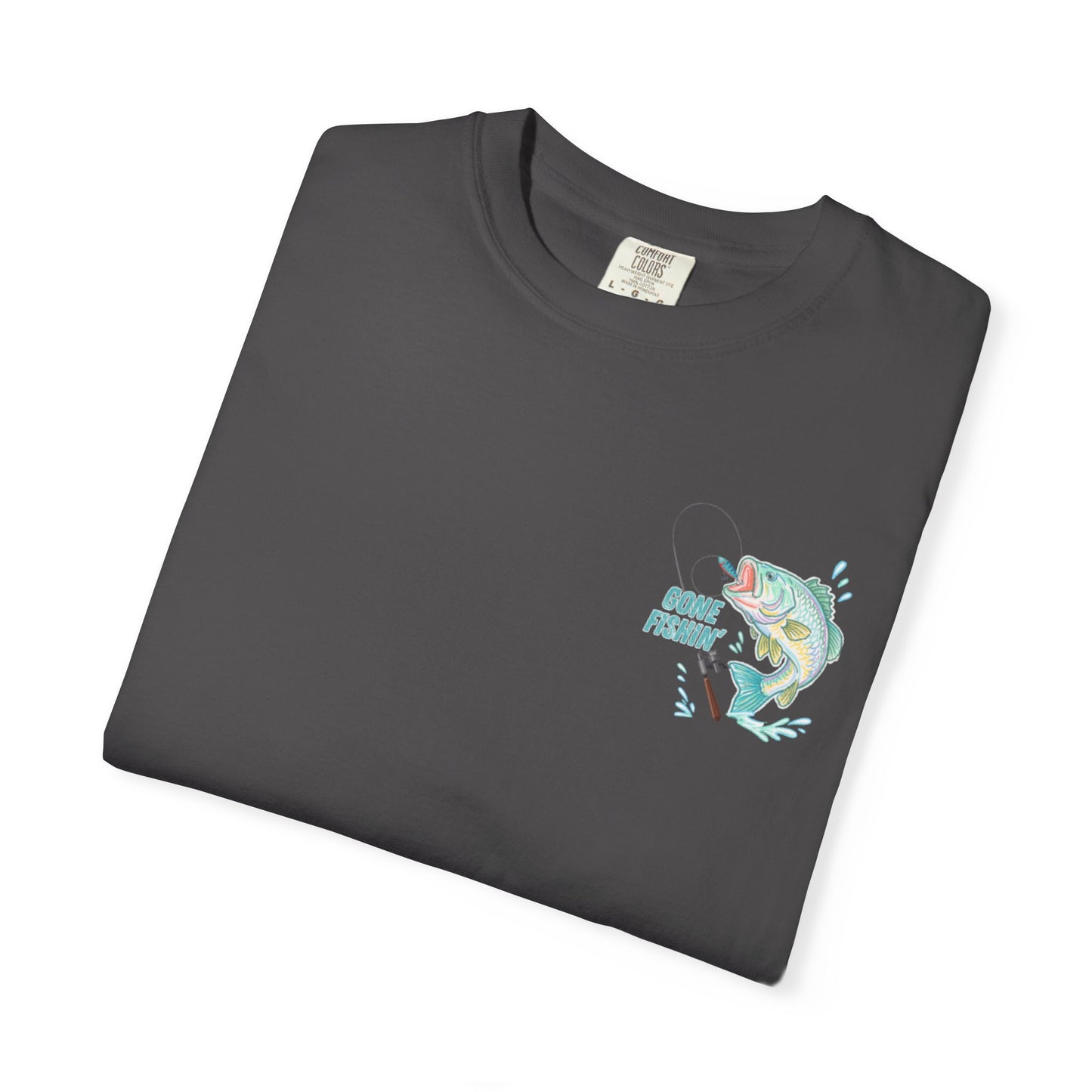 COMFORT COLORS - Catch me at the lake 2 side design tee