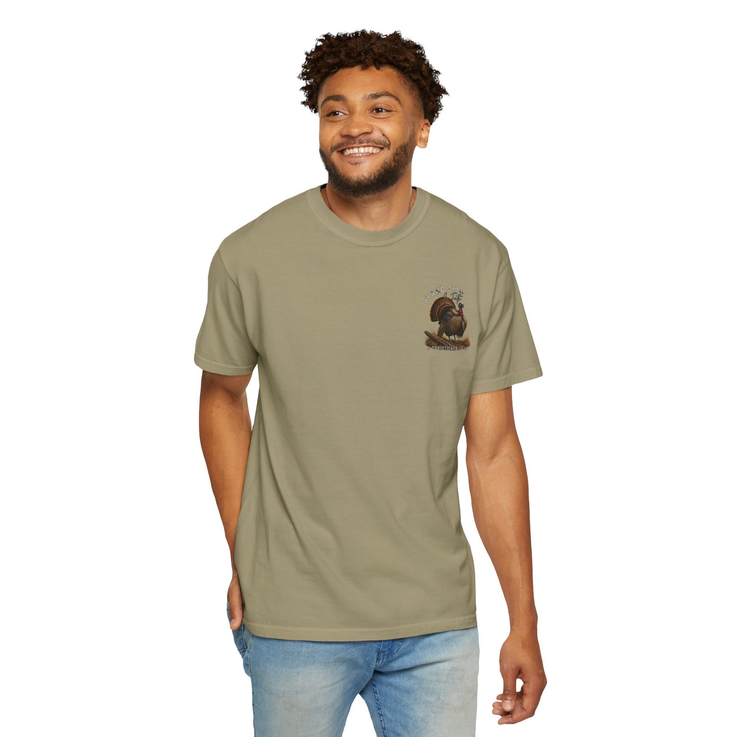 COMFORT COLORS - Stand Firm Turkey T-Shirt – Patriotic Thanksgiving Graphic Tee