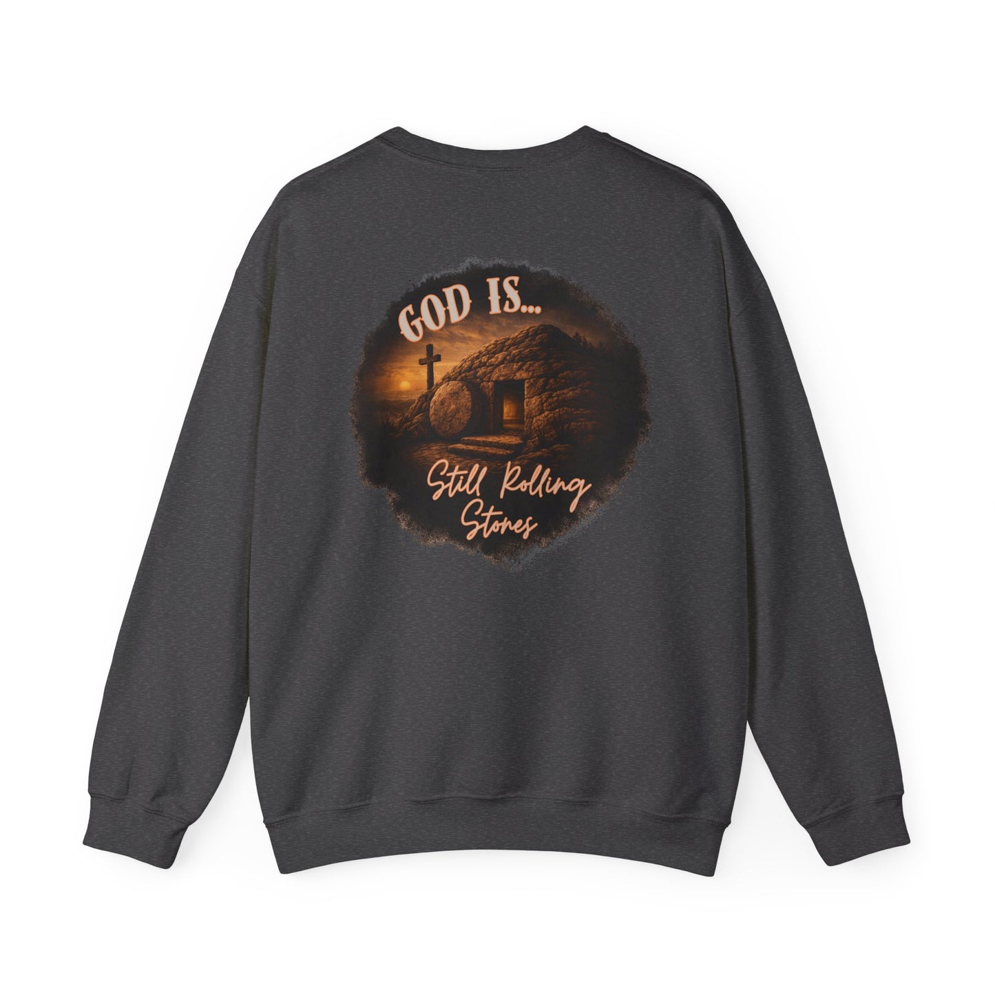 GOD IS STILL ROLLING STONES ADULT SWEATSHIRT