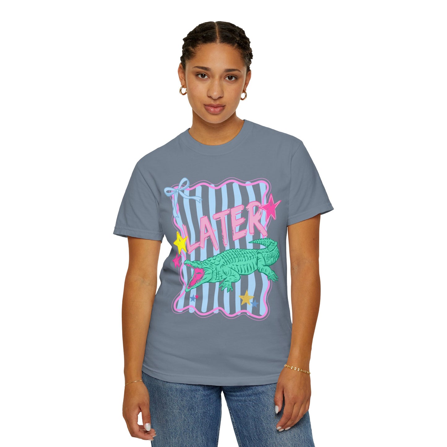COMFORT  COLORS - Later/Afterwhile Alligator T-Shirt — Retro Pastel Graphic Tee