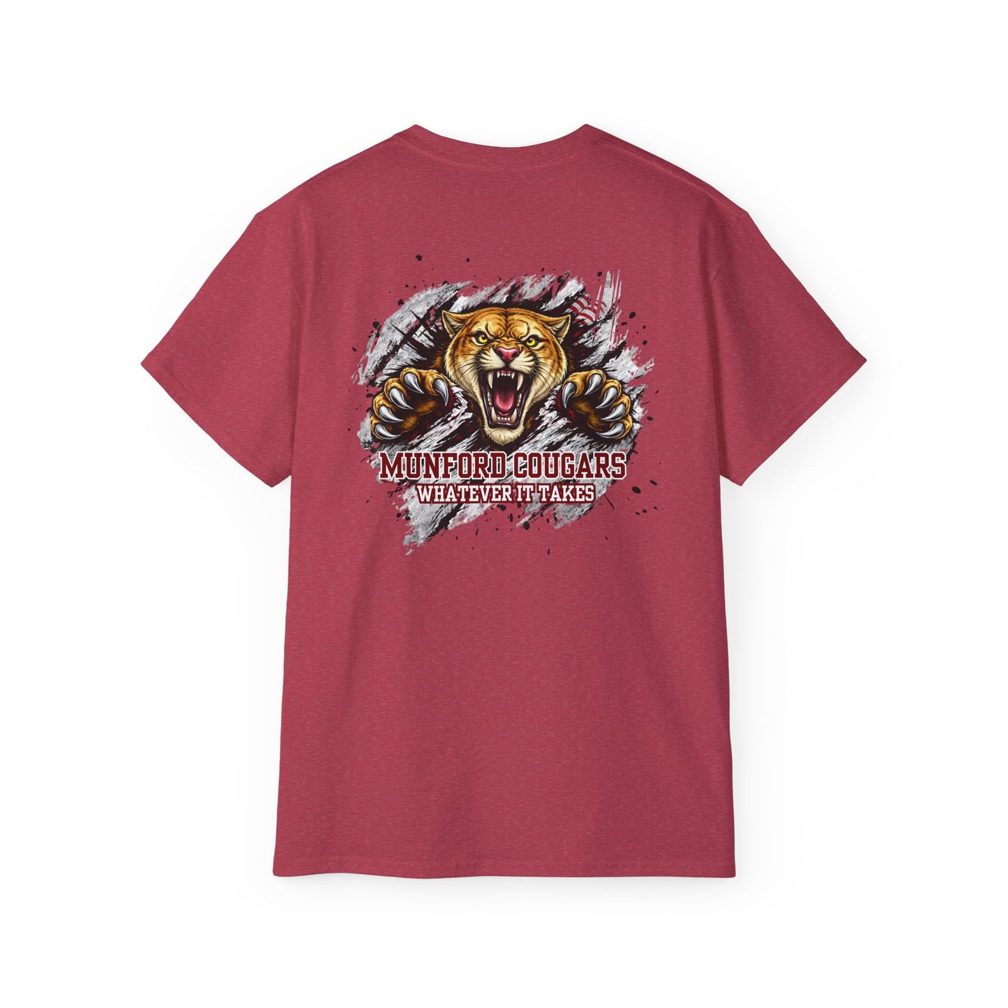 Munford Cougars Roaring Mascot T-Shirt — School Spirit Tee