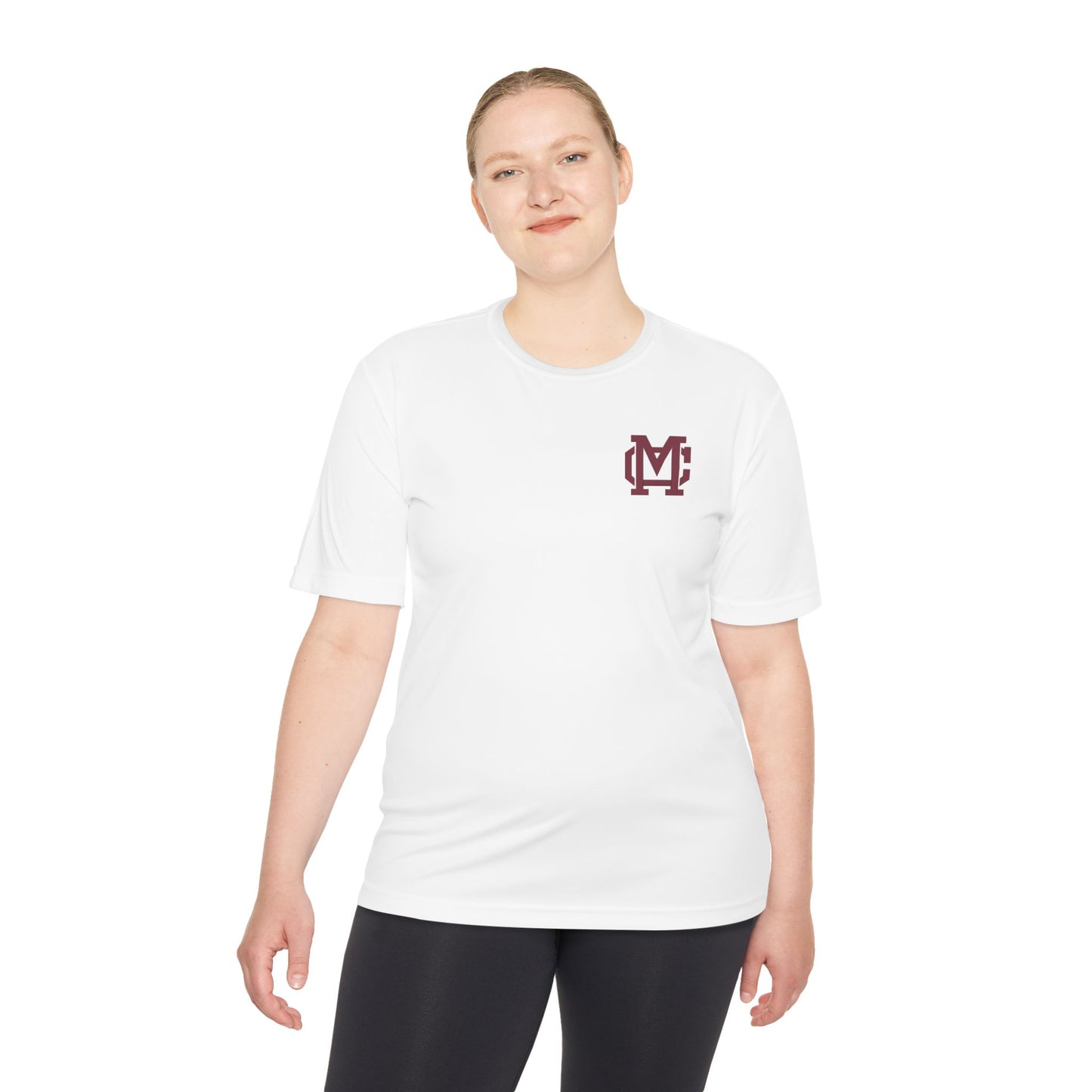 Moisture-Wicking Performance Tee with Maroon MC Chest Logo