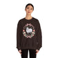 HE LEFT THE 99 WITH RIBBON FRAME ADULT SWEATSHIRT - FRONT AND BACK PRINT