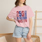 COMFORT COLORS - 250 Years of Freedom Since 1776 T-Shirt — Patriotic Fourth of July Tee