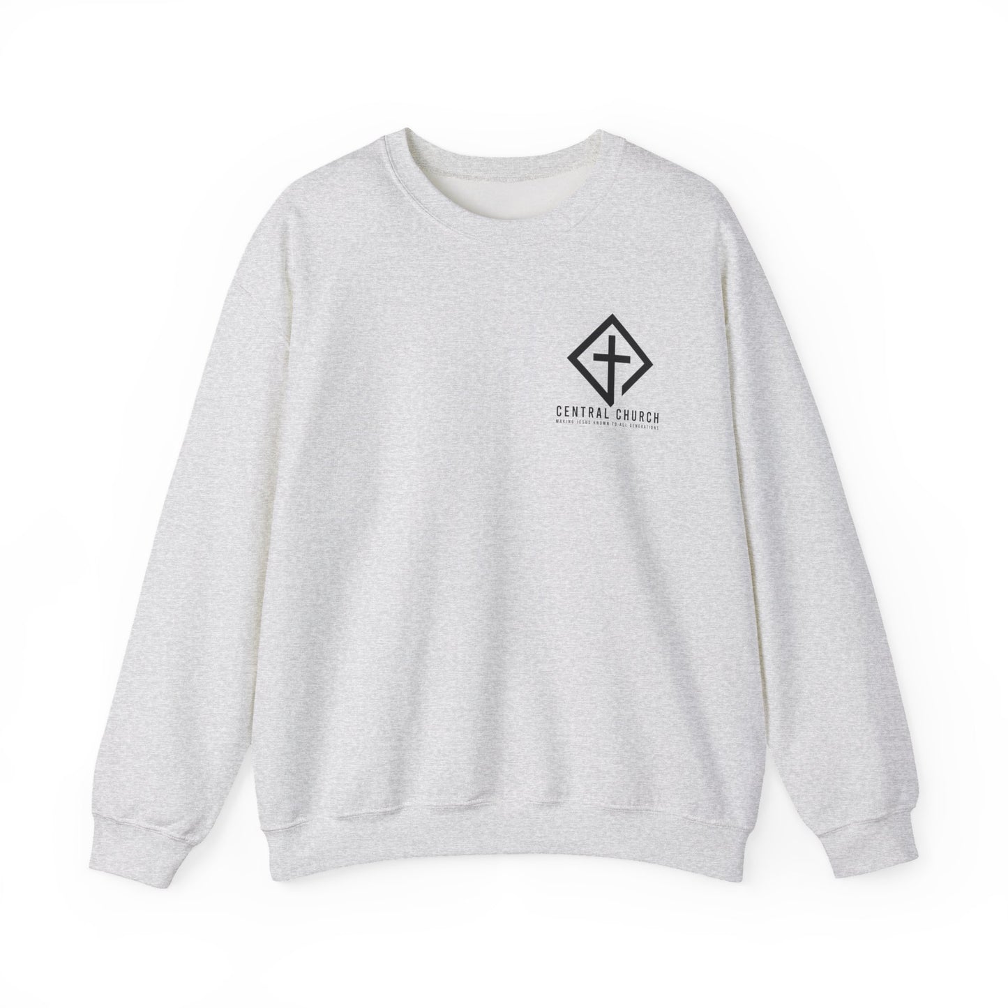 CENTRAL BAPTIST BLACK FONT ADULT SWEATSHIRT
