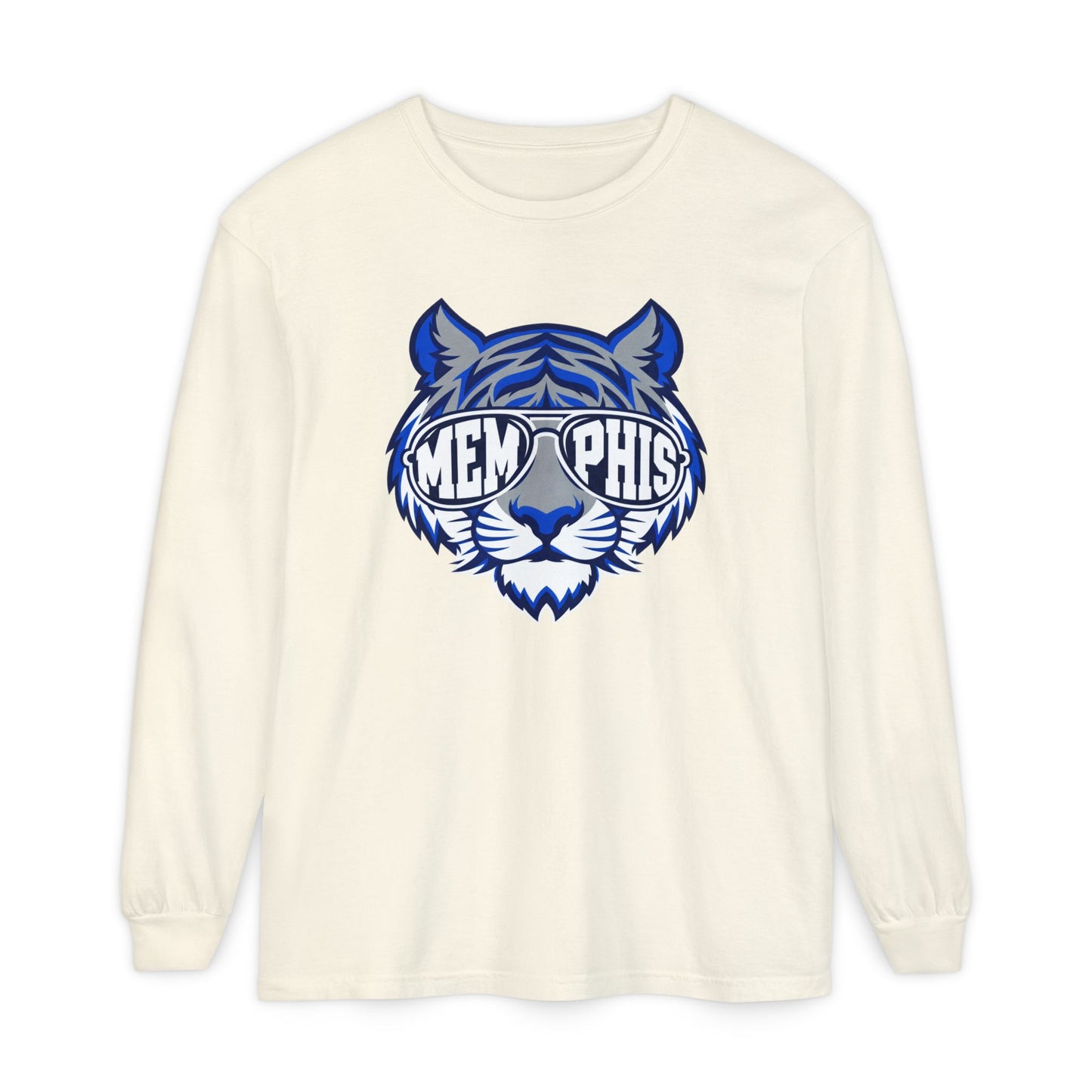 COMFORT COLORS - Memphis Tiger Sunglasses Long Sleeve Tee