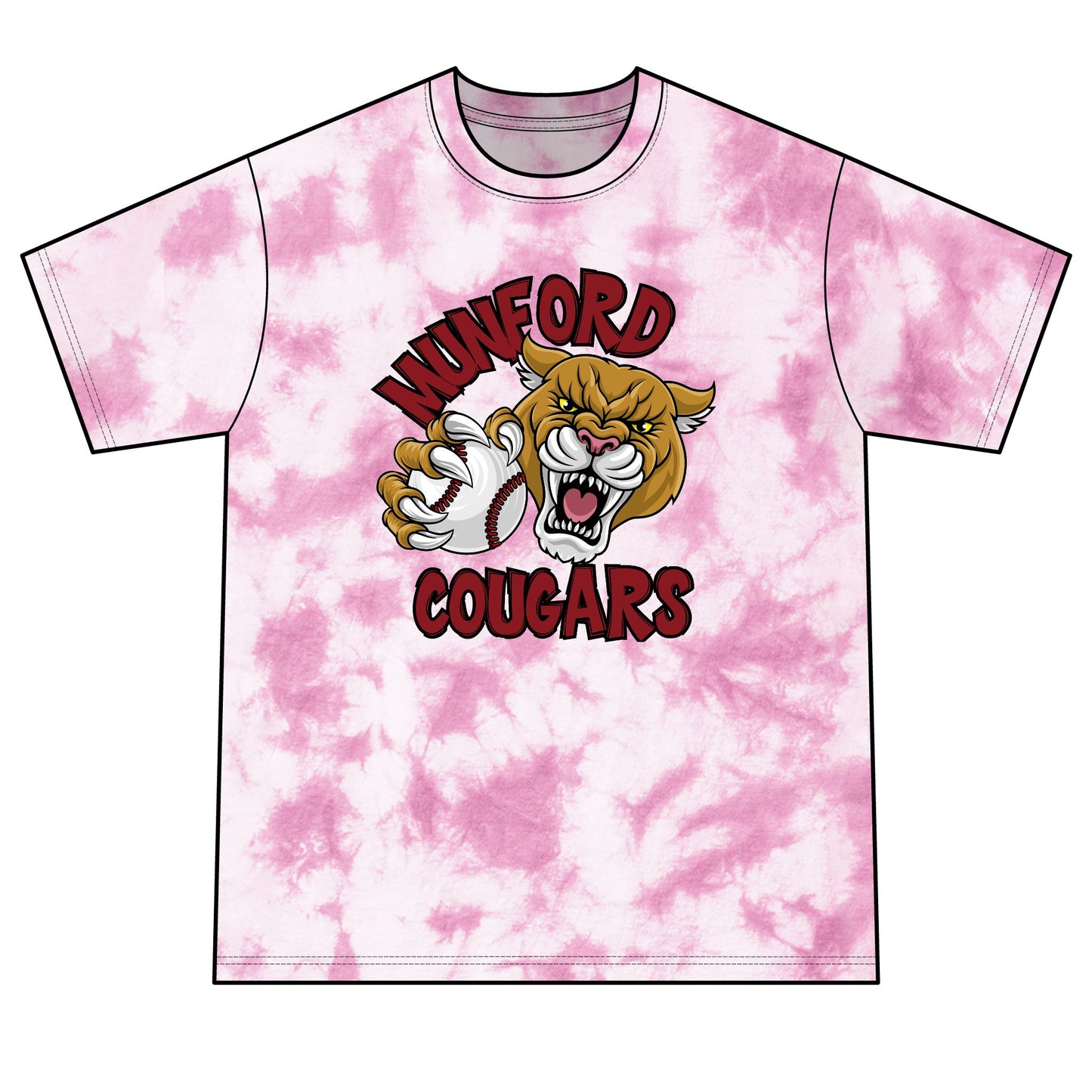 Munford Cougars Tie-Dye T-Shirt
