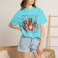 COMFORT COLORS - Patriotic Chickens T-Shirt — 4th of July Farm Animal Graphic Tee