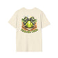Midsouth Chicks Softball T-Shirt — Neon Green Softball Bow Design