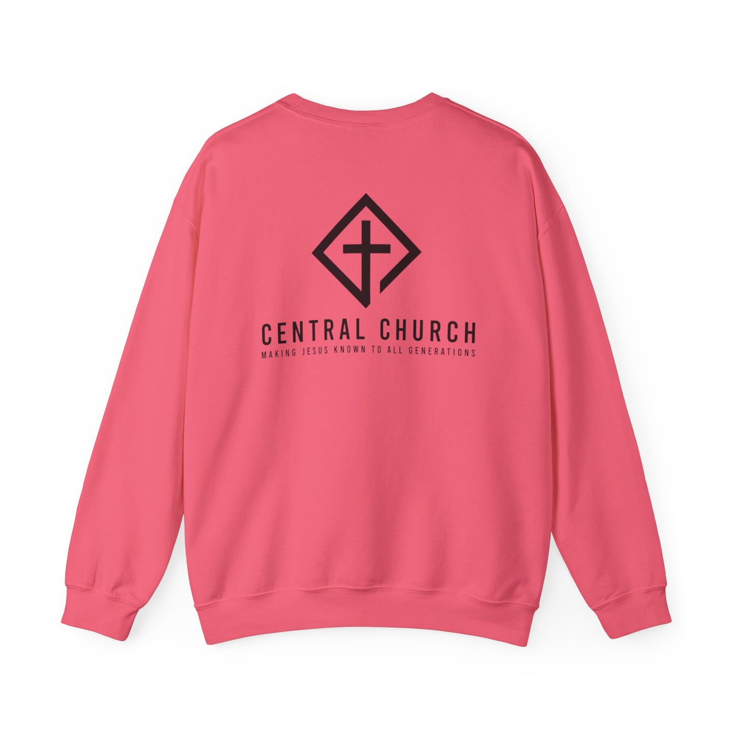 CENTRAL BAPTIST BLACK FONT ADULT SWEATSHIRT