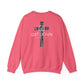 GET DOWN IN THE GOSPEL ADULT SWEATSHIRT GRAY CAMO CROSS