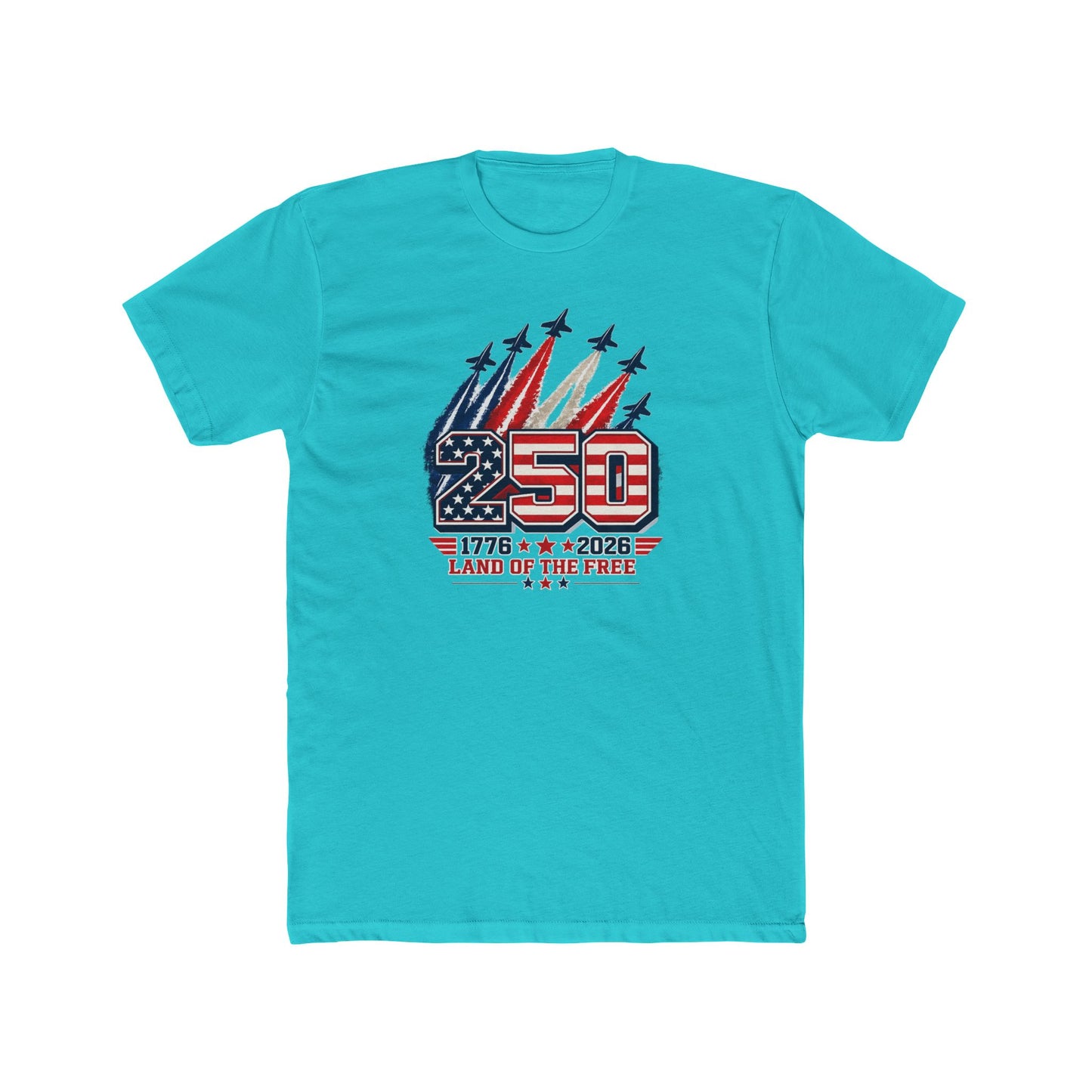 250th Anniversary USA Tee – "250 Land of the Free" Patriotic 1776–2026 Celebration T-Shirt