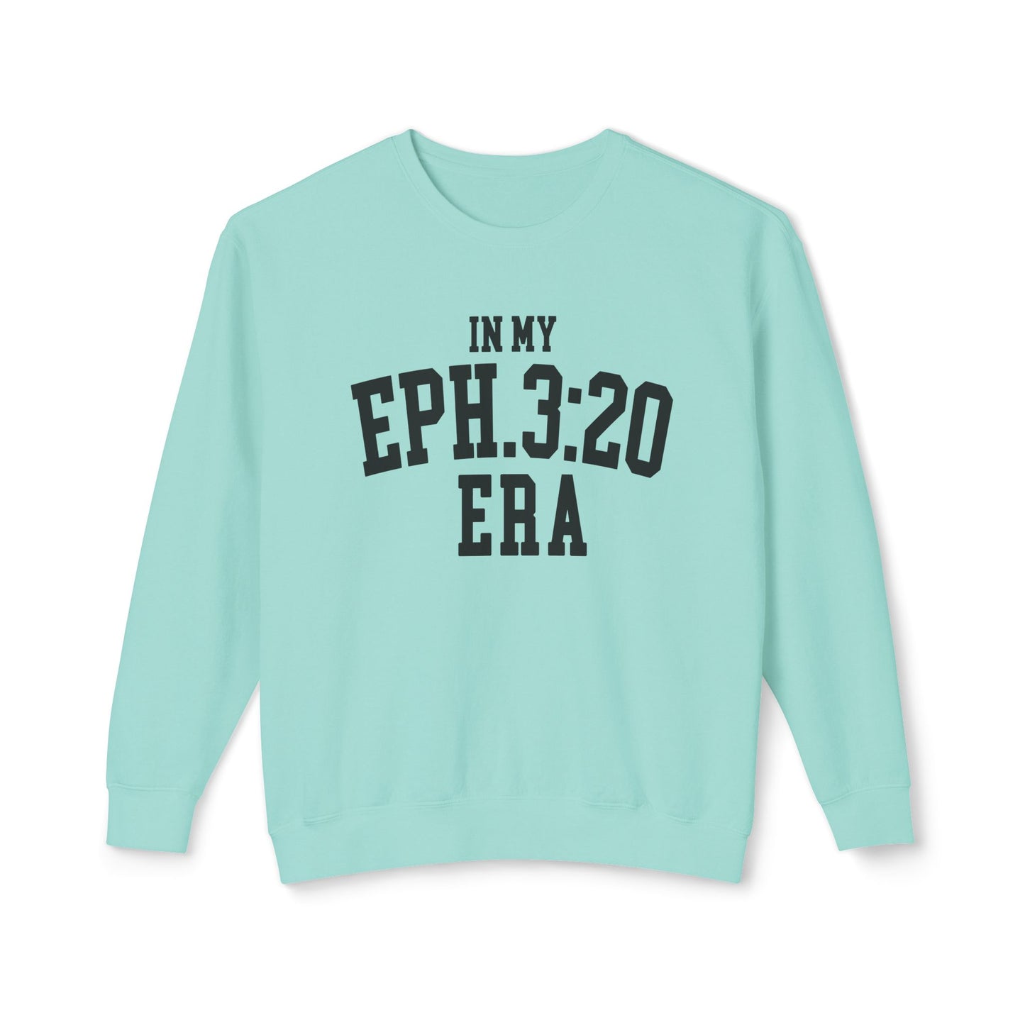 COMFORT COLORS - Eph. 3:20 Era Crewneck Sweatshirt — Inspirational Christian Pullover